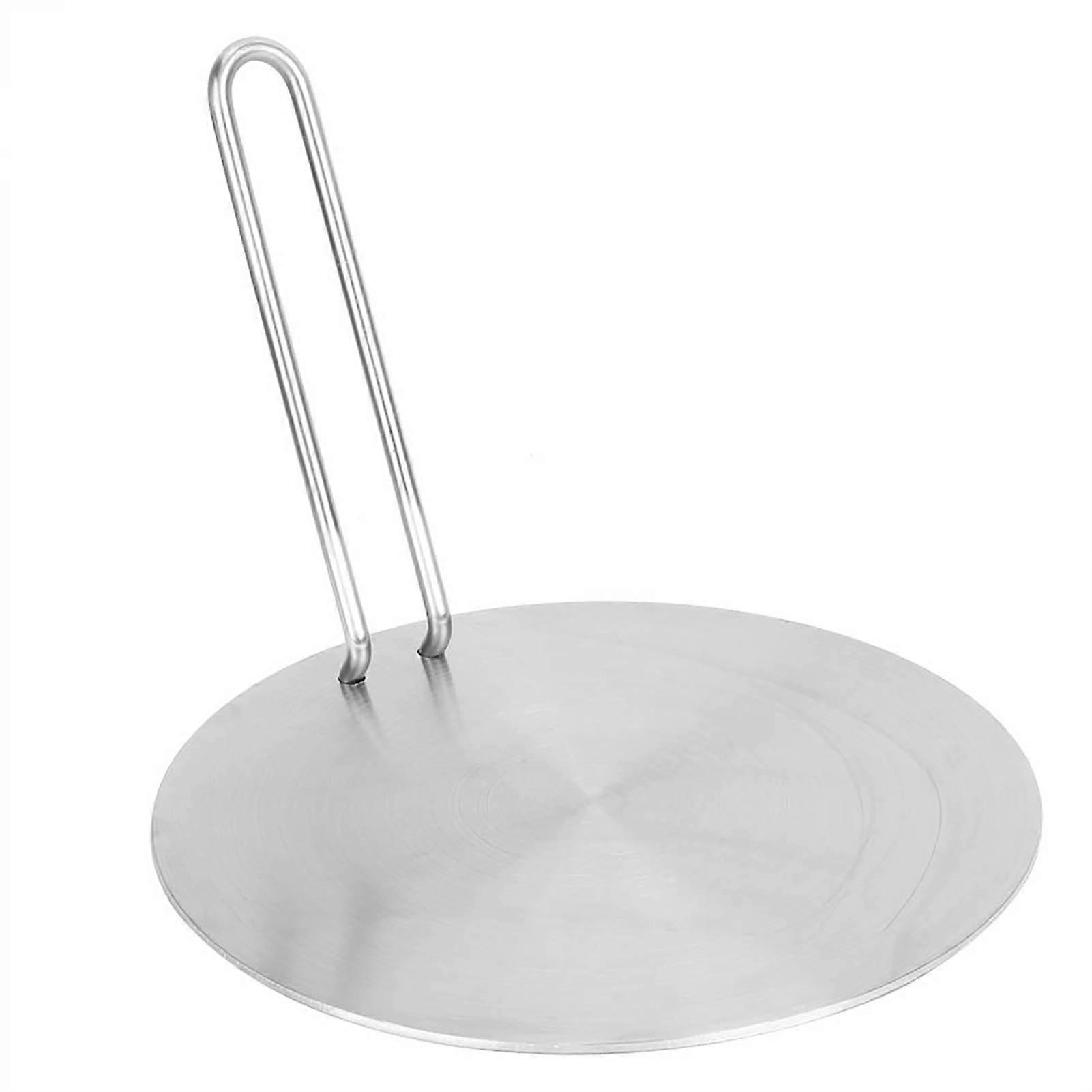 High-Quality Stainless Steel Heat Diffuser Plate for Induction and Gas Stoves with Safe Handle, 22 cm