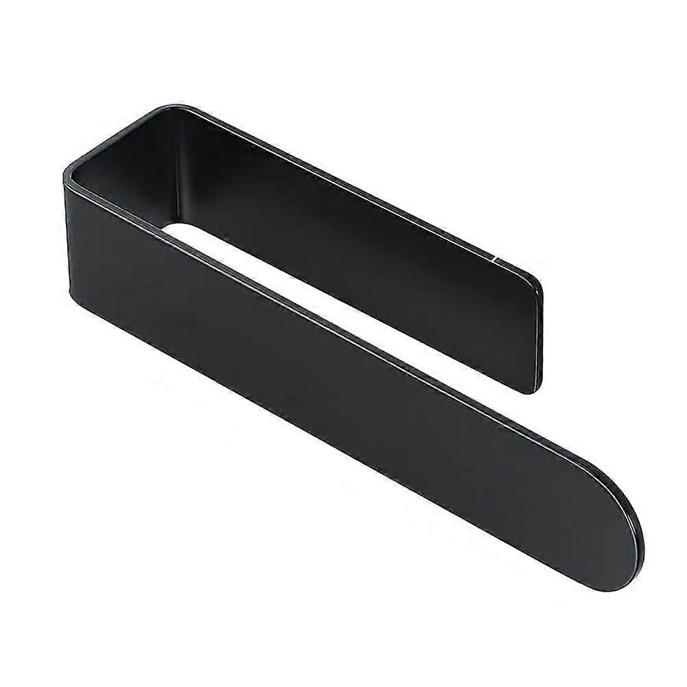 U Shape Bathroom Towel Rack Acrylic Self-Adhesive Wall Mounted Black Easy Installation