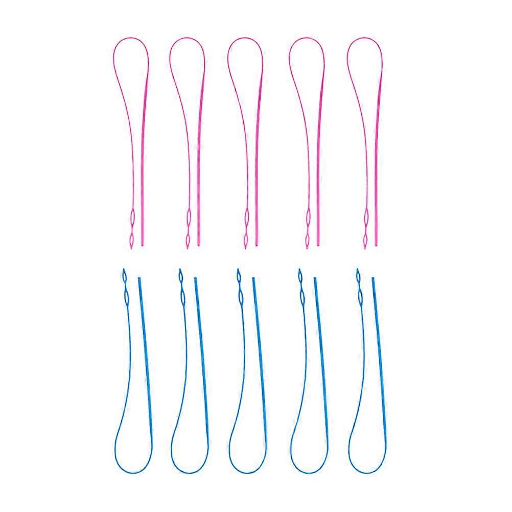 Drawstring Threader 10 Pcs Flexible Needle Replacement Suitable For Pants Shorts Coats Multi-Color Essential Crafting Aid