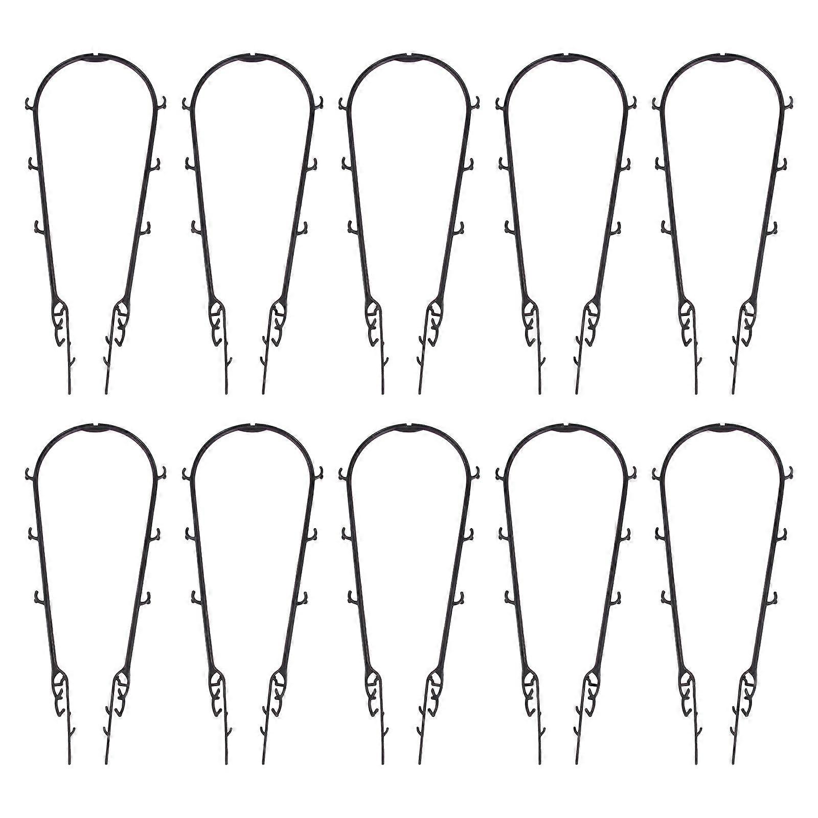 10 Pack Durable Plant Climbing Rack Support for Indoor & Outdoor Flowerpots – Safe Plastic Design for Healthy Growth