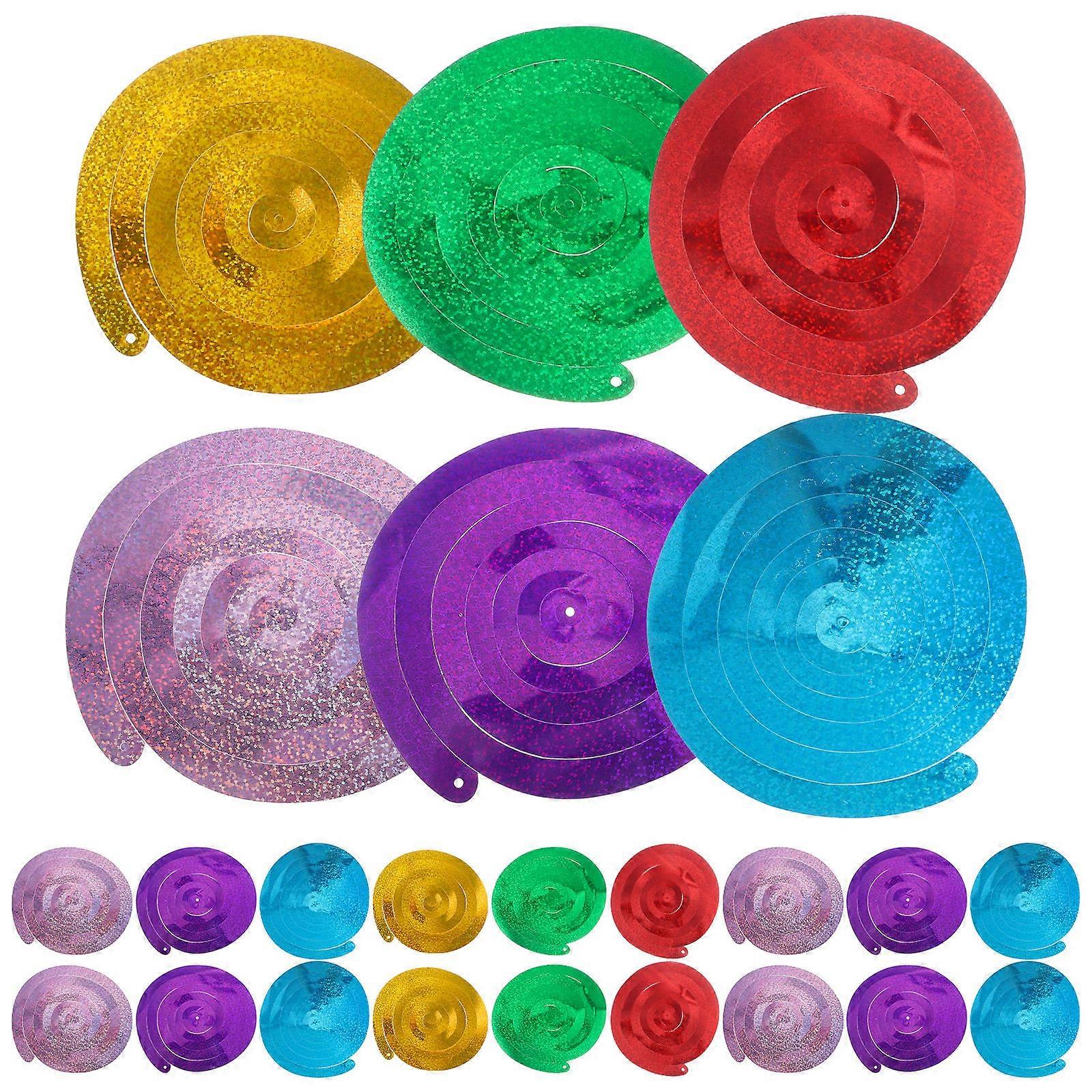 5 Sets Hanging Swirl Decorations for Christmas Wedding Birthday Party Mixed Color Ceiling Hanging Party Swirl Decorations
