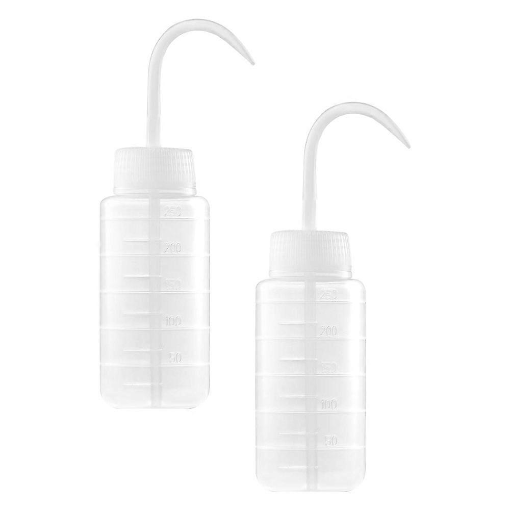 Refillable Hairdressing Washing Bottle 2Pcs with Scale for Salon Use