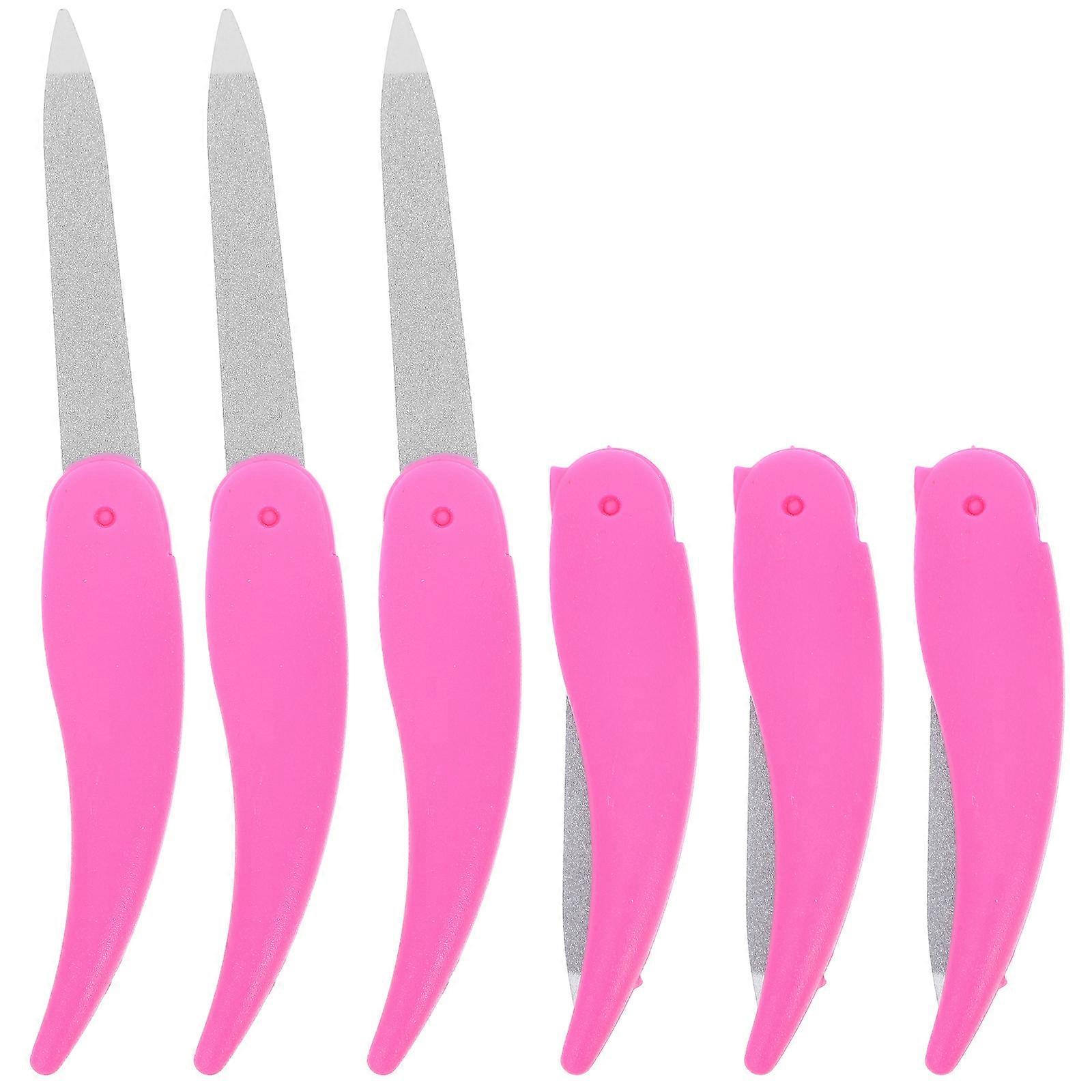 Black Foldable Nail File for Daily Use Portable and Compact with and Stainless Steel Material