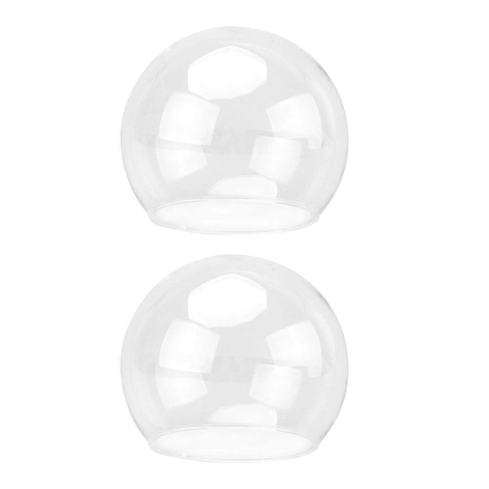 Dome Shaped Glass Cake Cover For Preserving Flowers With Elegant Design 2Set