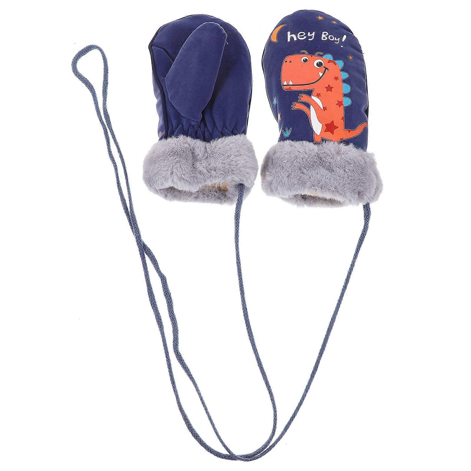 Warm Winter Gloves For Children Ideal For Cycling And Hiking Featuring Soft Plush Warmth 1 Pair