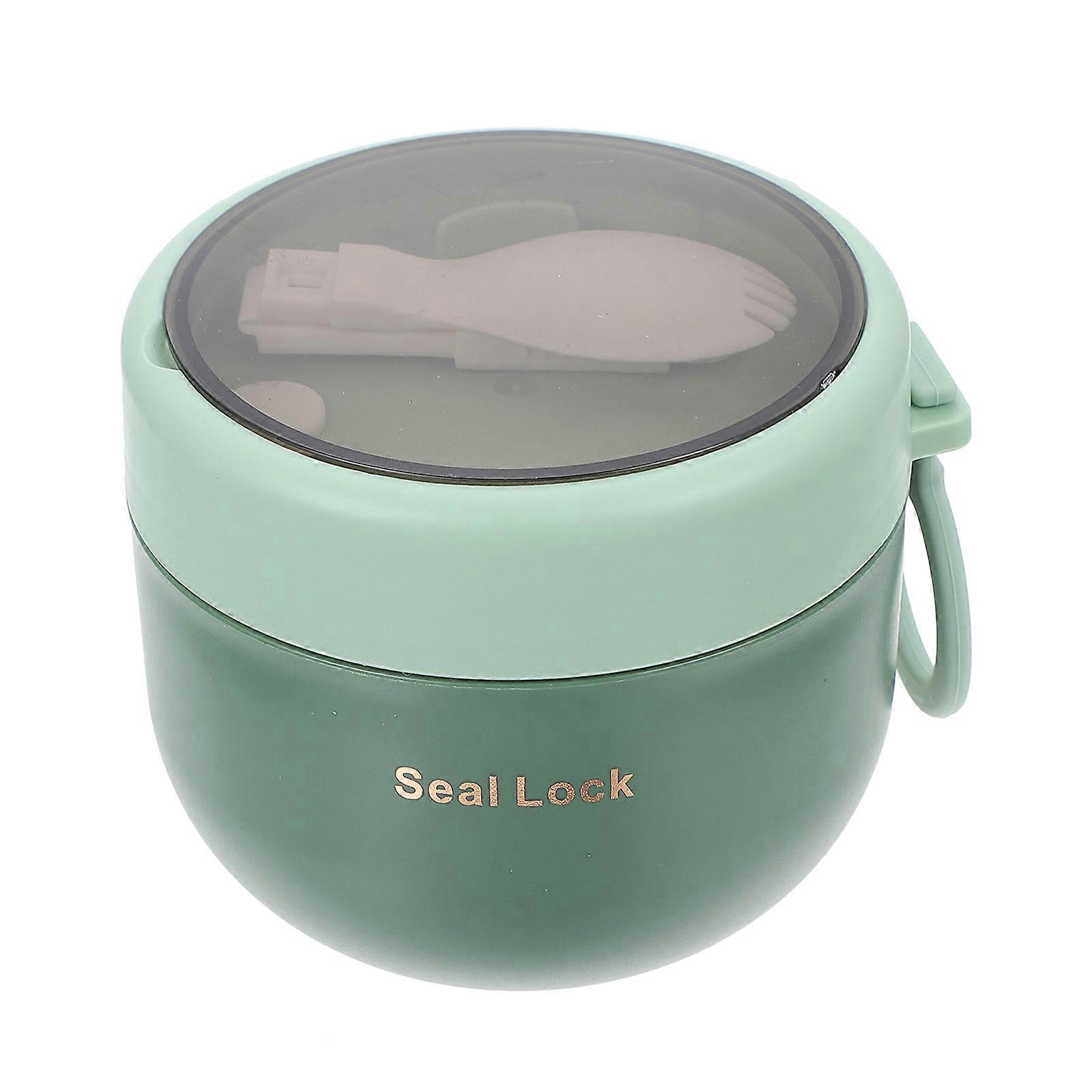 Cereal Cups 1Set Green Microwave Safe Breakfast Cup for Home Use with Leak-proof Functionality