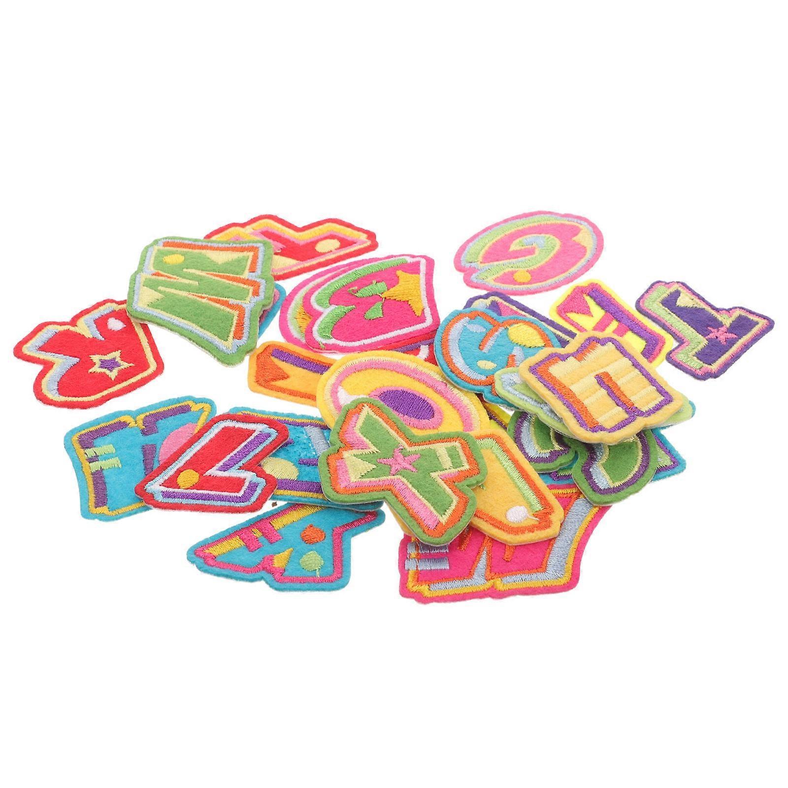 Iron on Letters Crafting Patches for Clothes 26Pcs Assorted