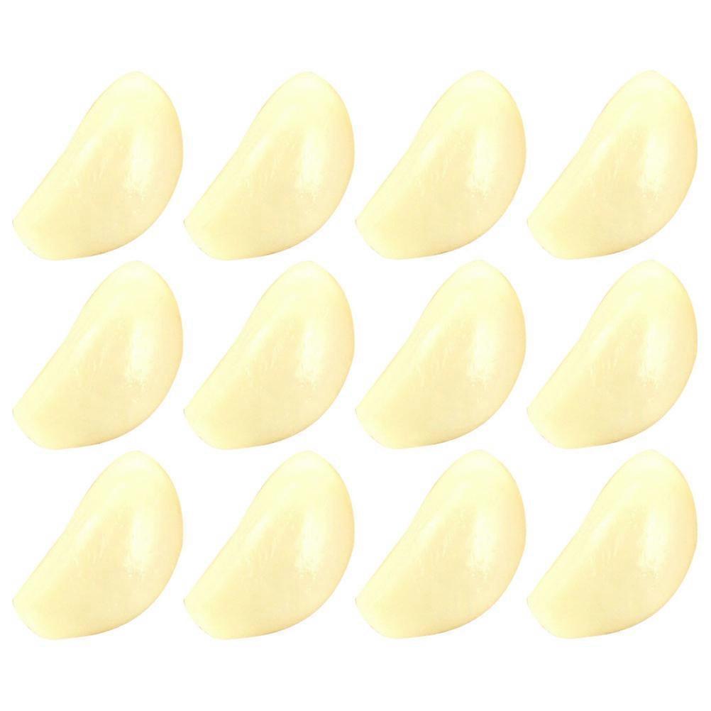 12pcs Artificial Garlic Cloves Fake Vegetable Models Display Props