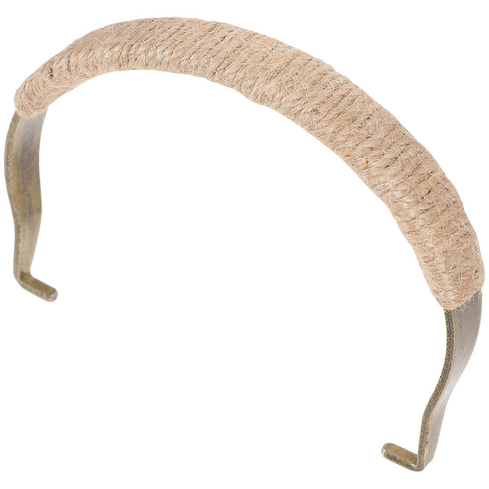 Rustic Teapot Handle Replacement for Ceramic Teapots Khaki Metal and Hemp Rope Material Safe Sturdy