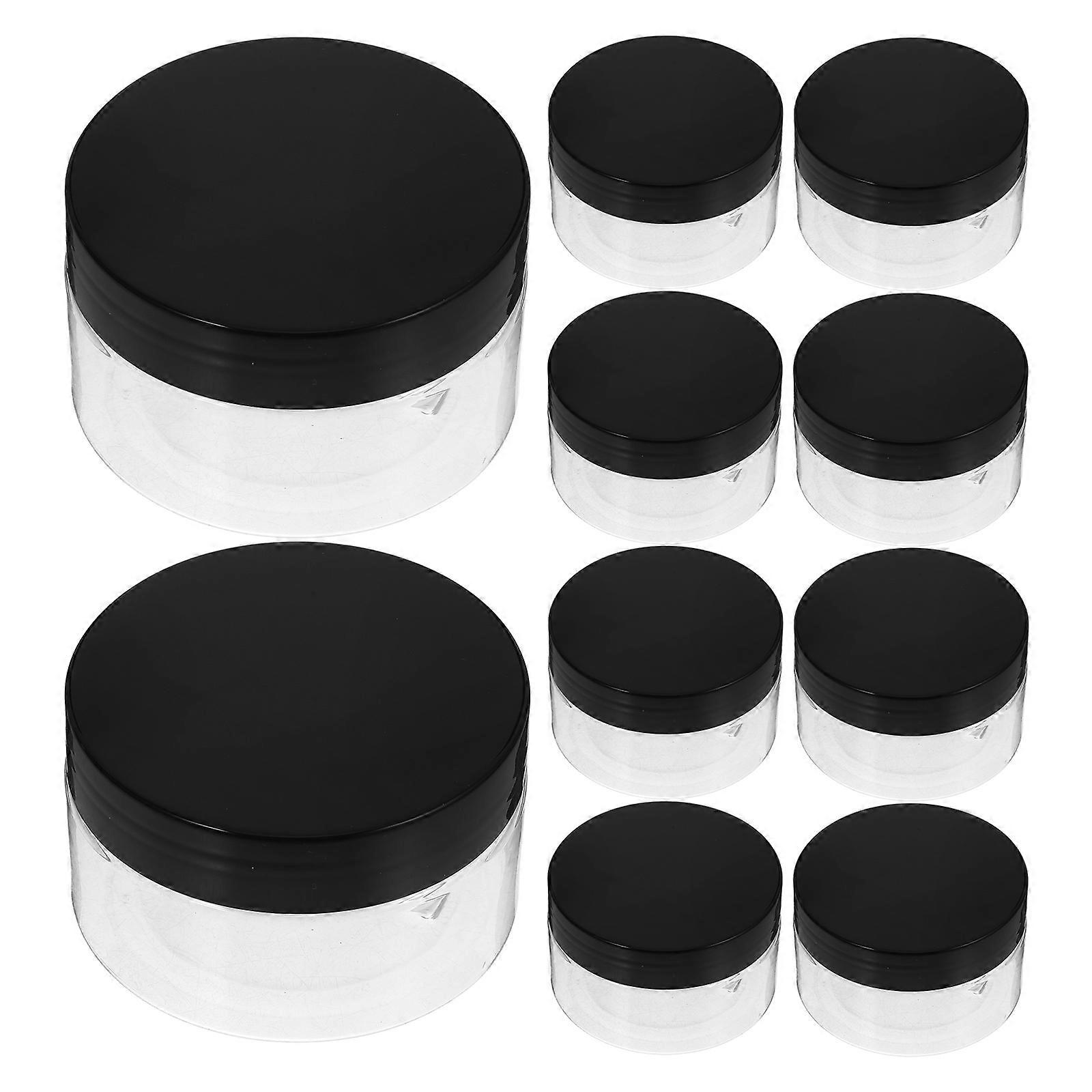 Clear Plastic Jars with Leakproof Lids for Travel and Daily Use Storage Containers 100ML
