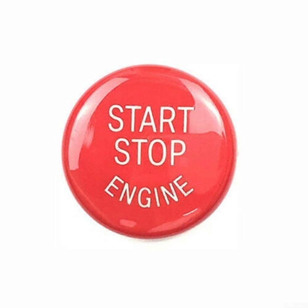 Start Stop Button Ring Cover, Carbon Fiber Start Stop Button, Auto Engine Start Stop Button Ring Cover Trim for E90 E92 E93 20092012 Models