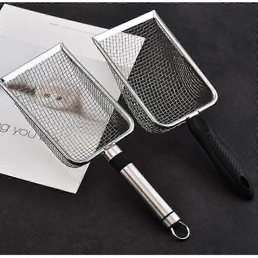 Portable Cat Litter Scoop with Metal Handle - Durable 4.3mm x 4.3mm Sifting Tool for Easy Cleaning & Waste Removal