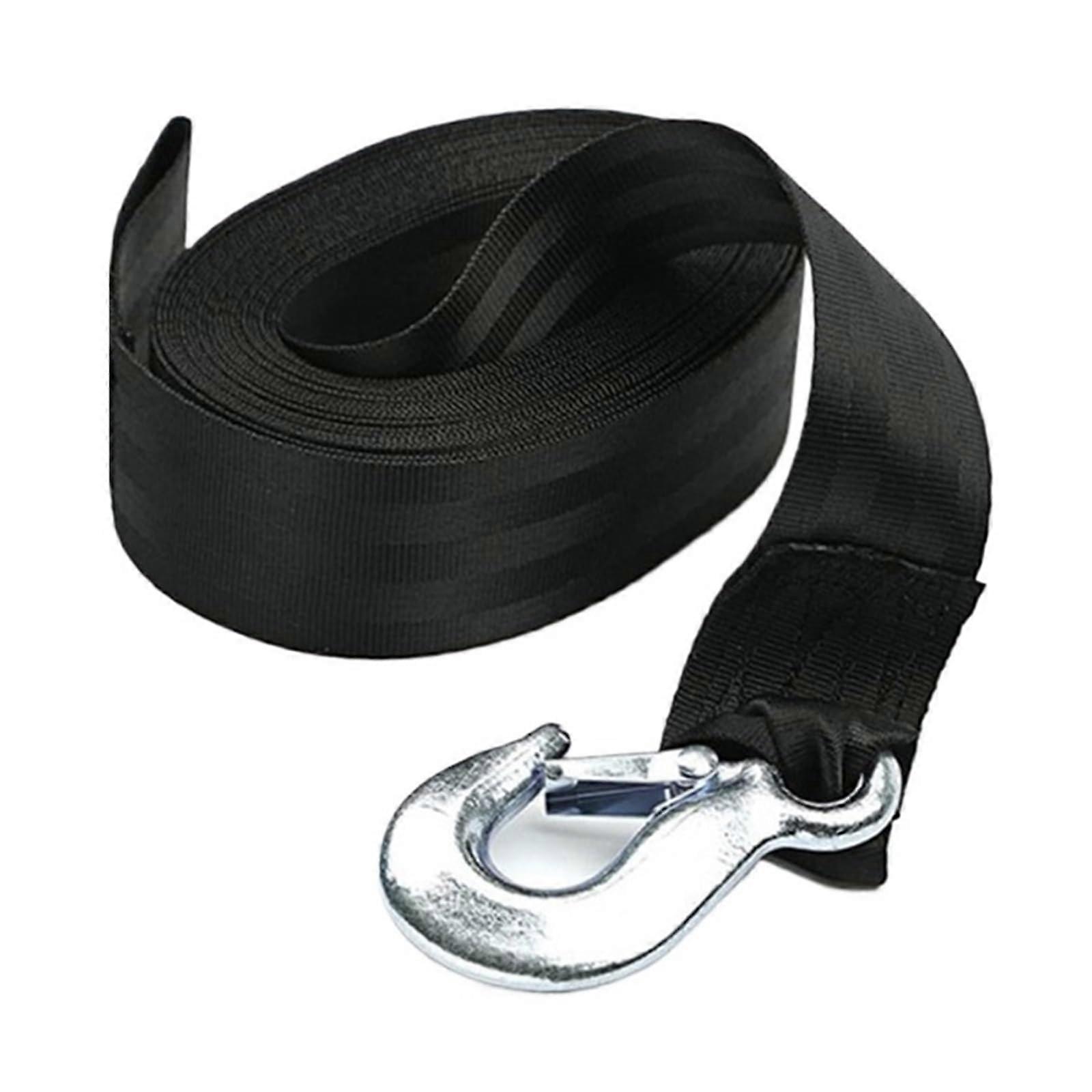 Wearproof Trailer Boat Winch Strap 4M/6M Heavy-Duty Vehicle Emergency Rescue Rope Belt for Boat Transport
