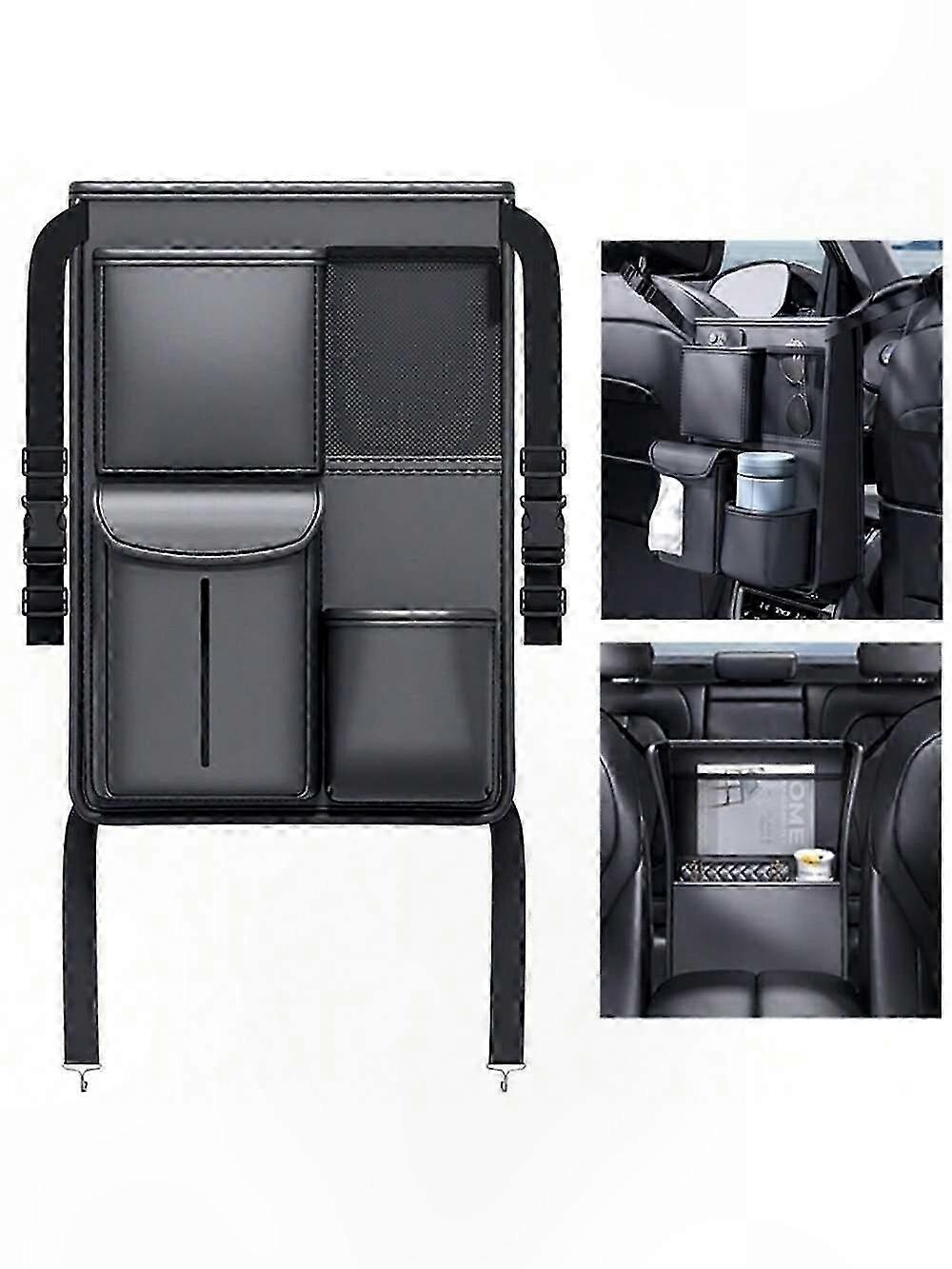 Vehicle Trunk Organizer with Storage Compartments for Auto Essentials