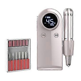 45000rpm Electric Nail Drill Rechargeable Nail Grinder HG