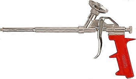 Structural metal foam gun with ergonomic plastic handle