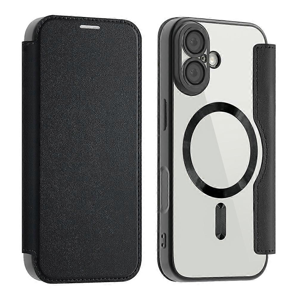 Compatible For iPhone 17 Case Compatible with MagSafe RFID Leather Phone Cover