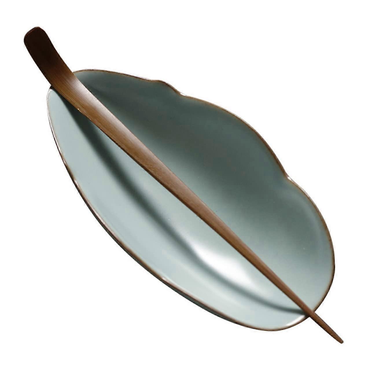 Tea Tool Bamboo Tea Scoop Set Teaware Accessories Natural Retro Design As Shown 14.5x7cm