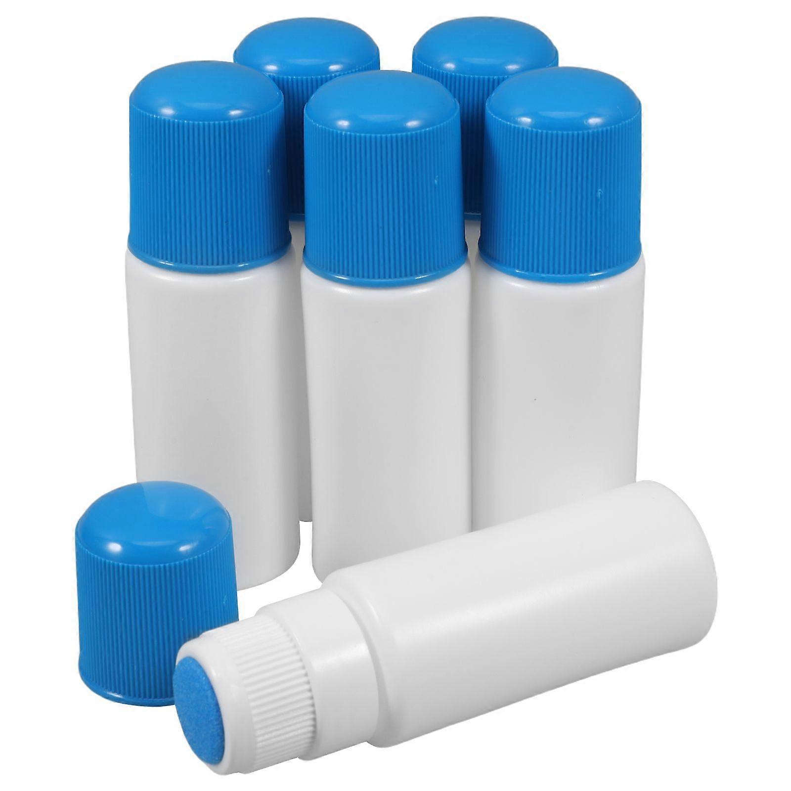 6pcs Refillable Sponge Head Applicator Bottles For Cosmetics And Liniments For Travel And Storage Leak Proof And Reusable Plastic Bottles 30ml