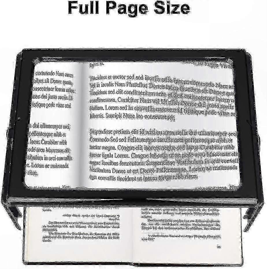Illuminated Reading Magnifiers, 3X Magnification Lens with Built-In Light for Books and Documents