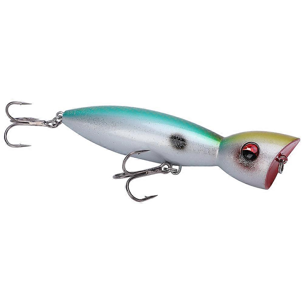 Portable PC Simulation Artificial Popper Lure Bait Fishing Accessory Treble Hooks