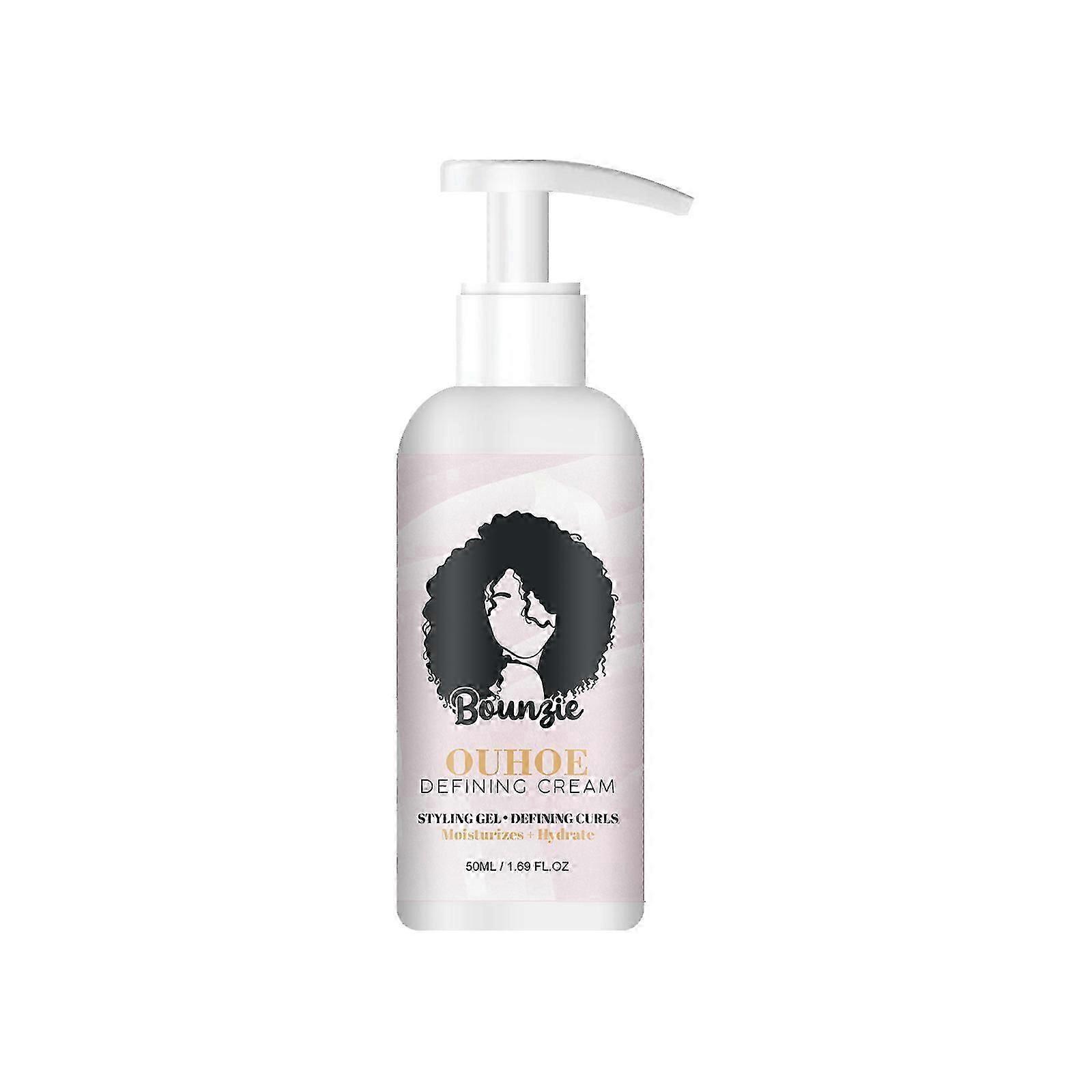 OUHOE elastin curl styling fluffy curl drying repair curl essence moisturizing styling