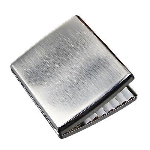 Metal Cigarette Case 20 Pack Nickel Wire Drawing