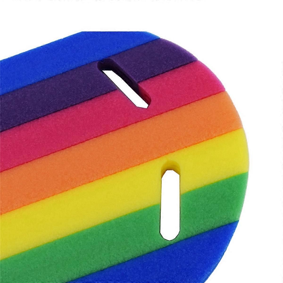 2X Kids Adults Rainbow Swimming Kickboard Foam Float Kick Board Pool Training Aid Float Hand Foam Bo