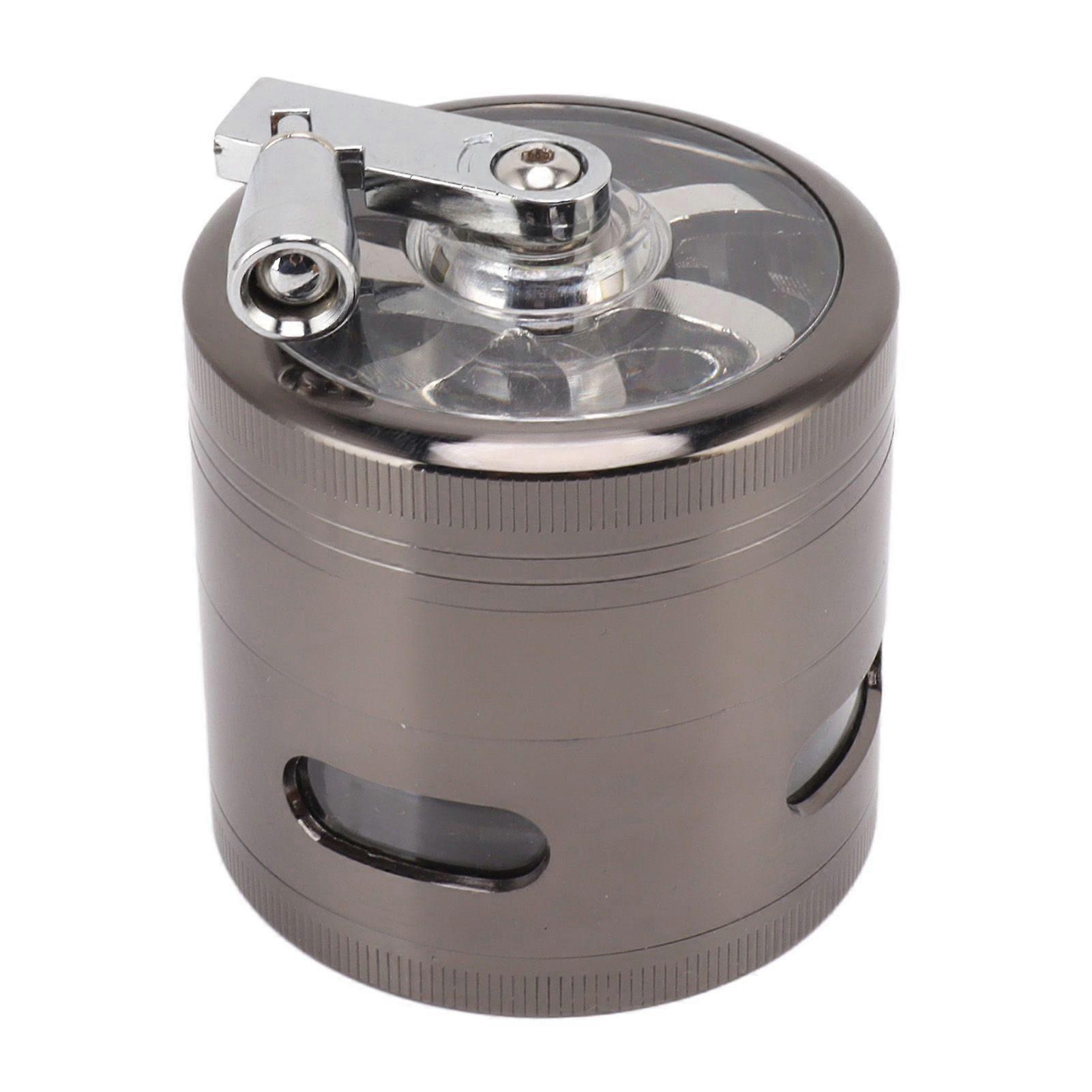 Manual Spice Grinder Zinc Alloy Portable Herb Mill Powder Grinding Machine for Household Use