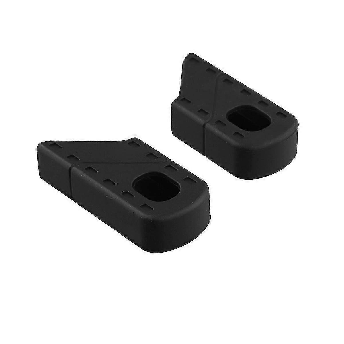 2PCS Universal Bicycle Fixed Gear Rubber Crank Protector Cover, Black