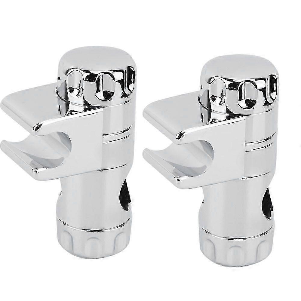 2pcs Chrom Plated Bathroom Shower Head Holder Adjuster Bracket