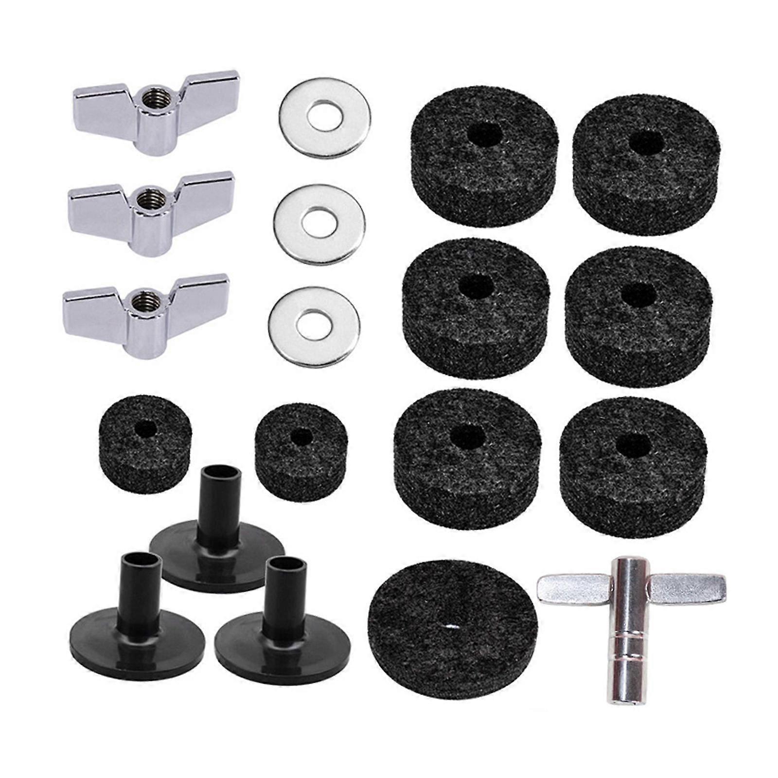 19 Pieces Cymbal Replacement Accessories Wing Nuts Washers Quick Release