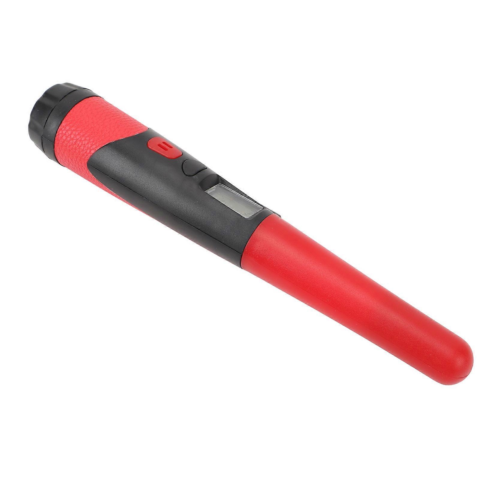 Handheld Metal Detector Pinpointer with LCD Display Red, Portable