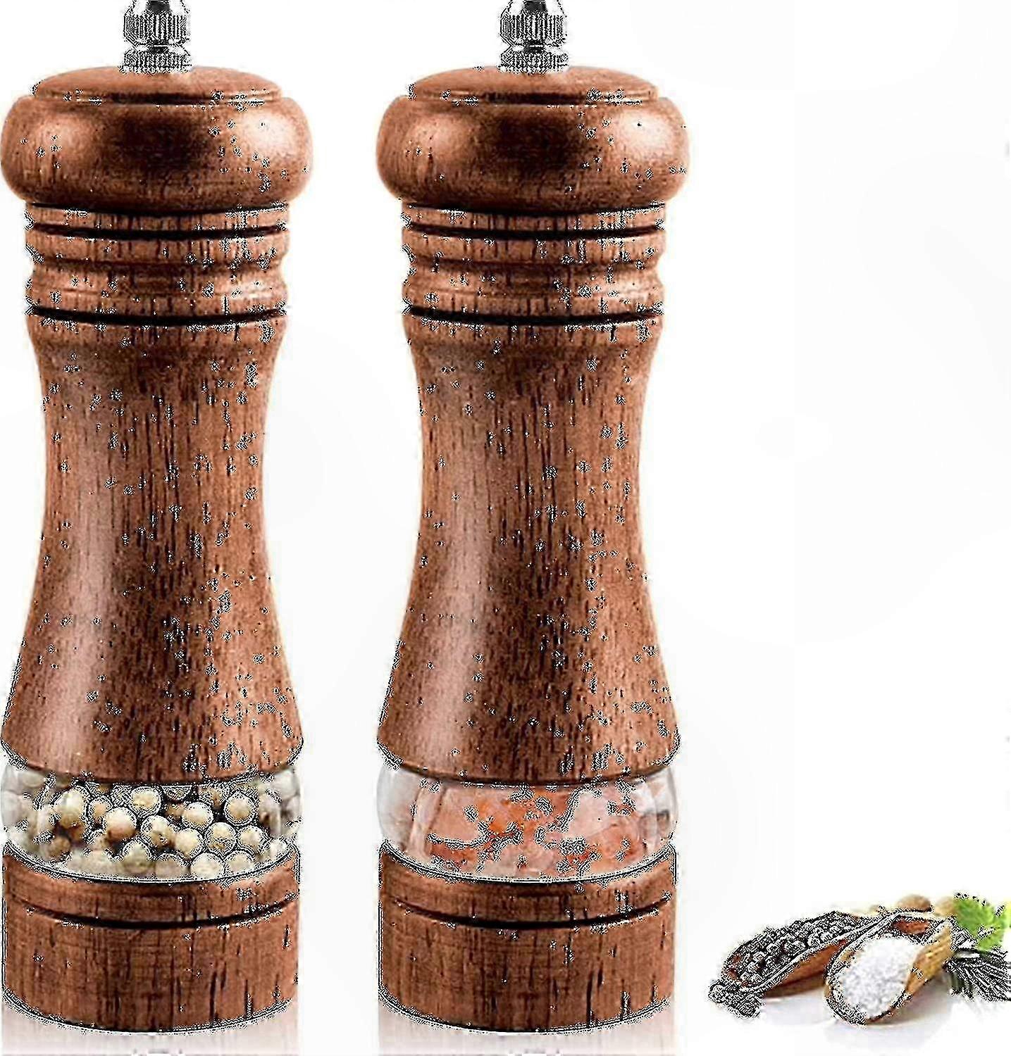 Wooden Salt and Pepper Shaker Set for Kitchen Use