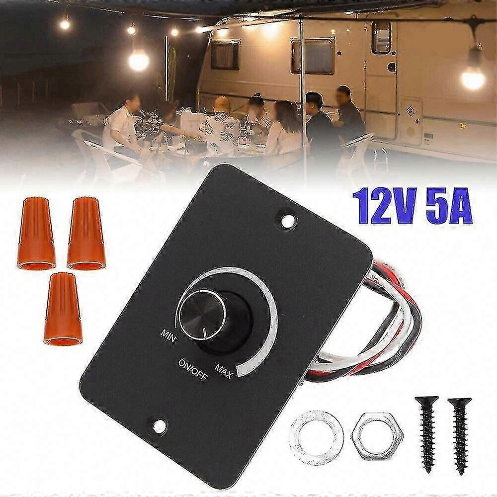 2024 Ny DC 12V PWM LED-dimmerbryter for bobil bobil båt RV lyskontroll