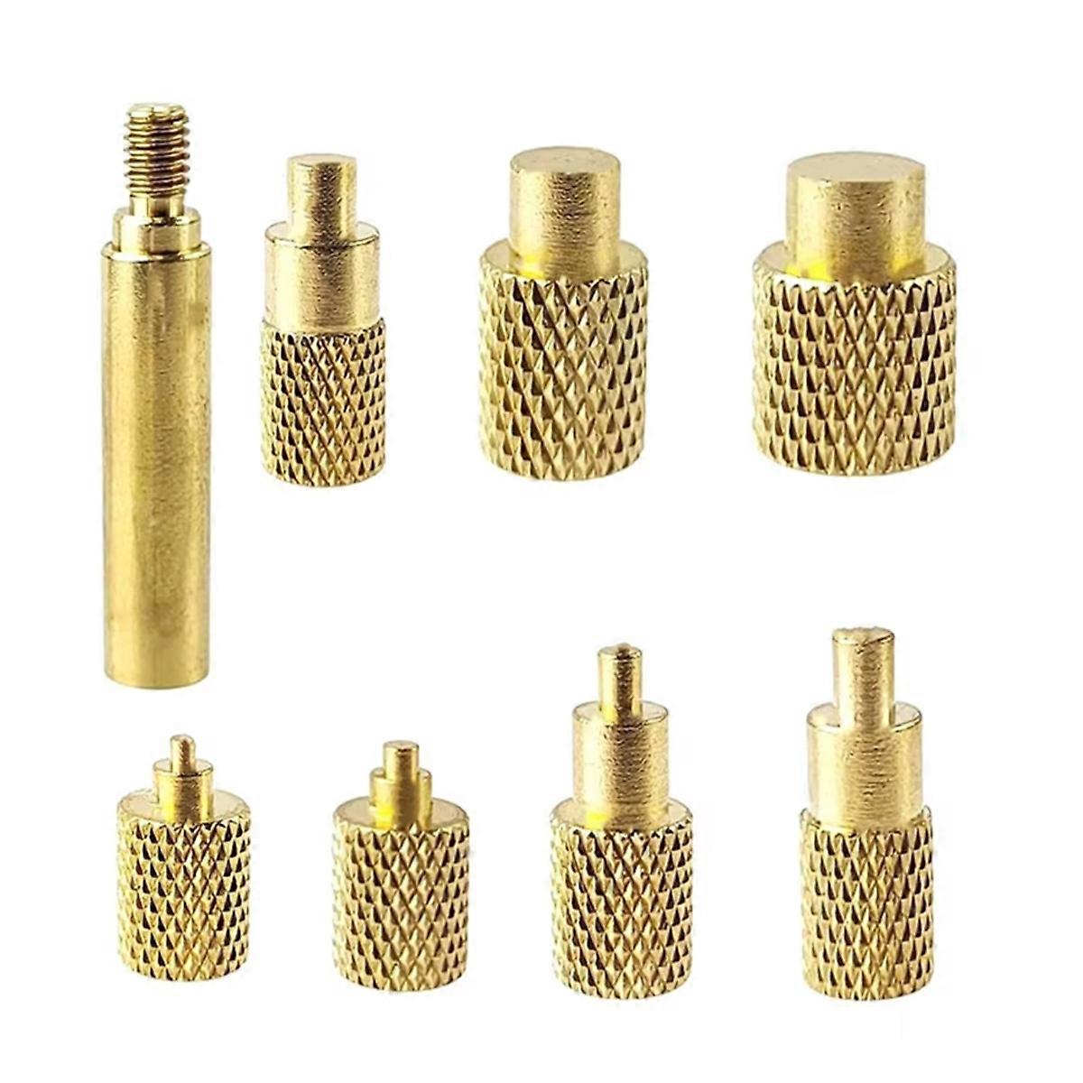 3D Print Accessory Brass Hot Nut Insertion Kit Heat Iron Thread Head M2-M8 Tips for 936 T65 T85 HS01 Sh72 Soldering