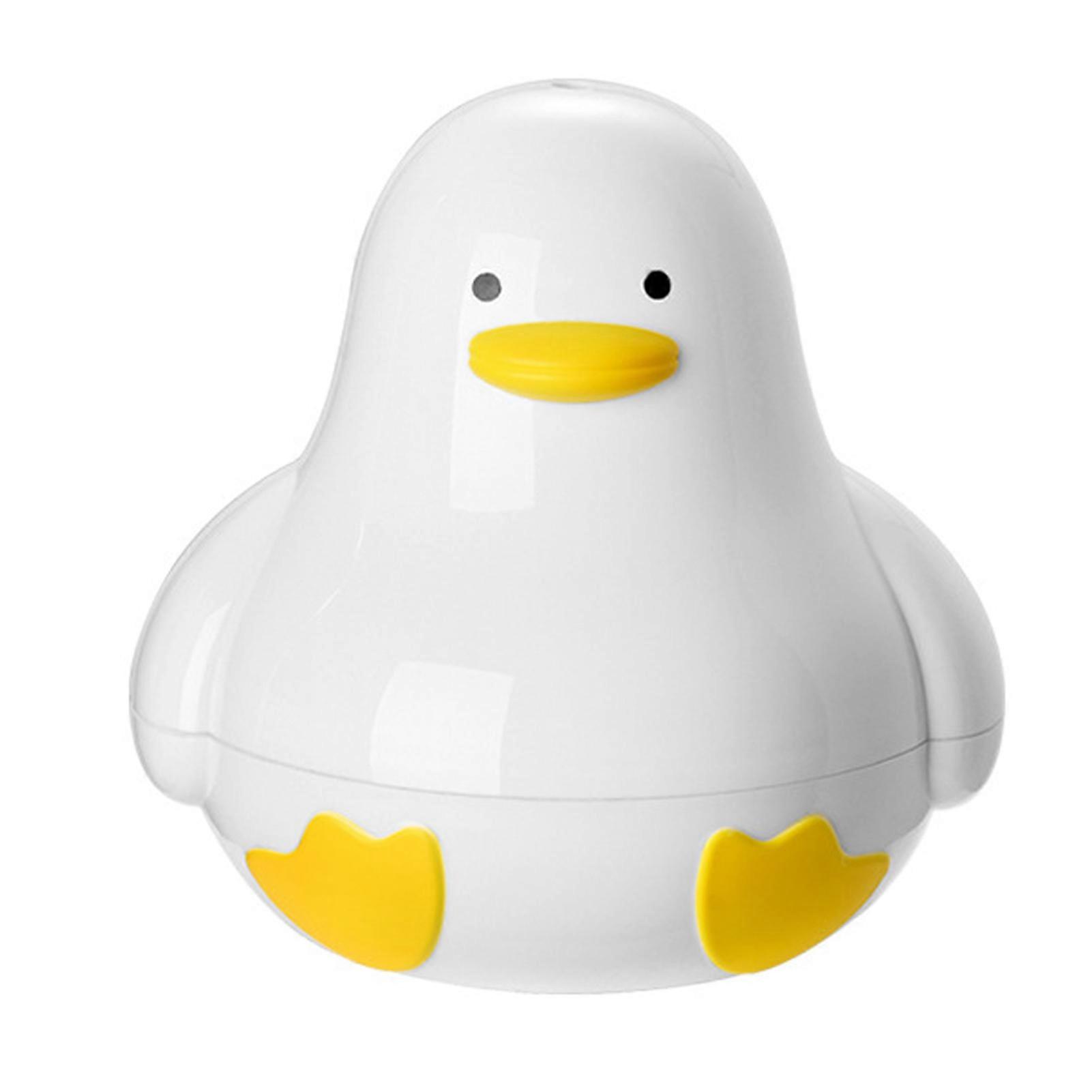 White Hard Boiled Egg Boiler Duck Shaped Microwave Hardboiled Egg Maker Quick Easy Microwave Safe