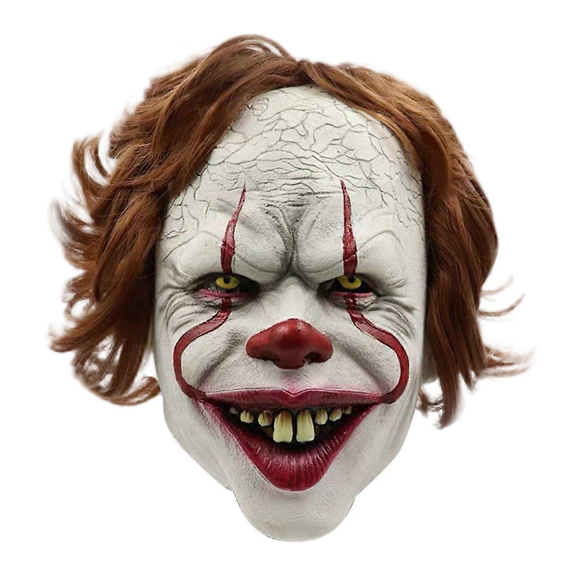 Horror clown masks and headgear, multiple latex styles, suitable for adults and festivals