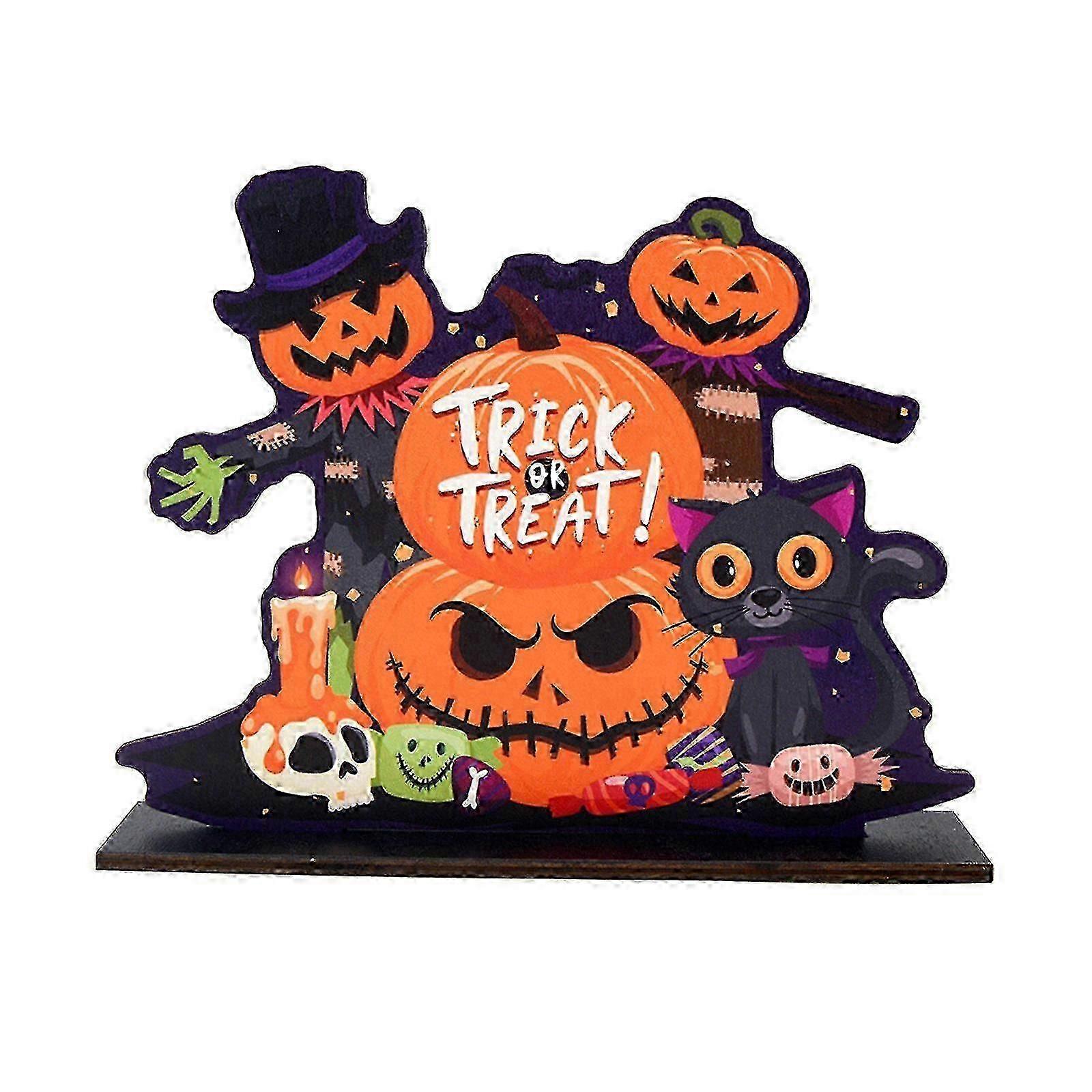 Halloween Table Decoration with Pumpkin and Ghost Design for Holiday