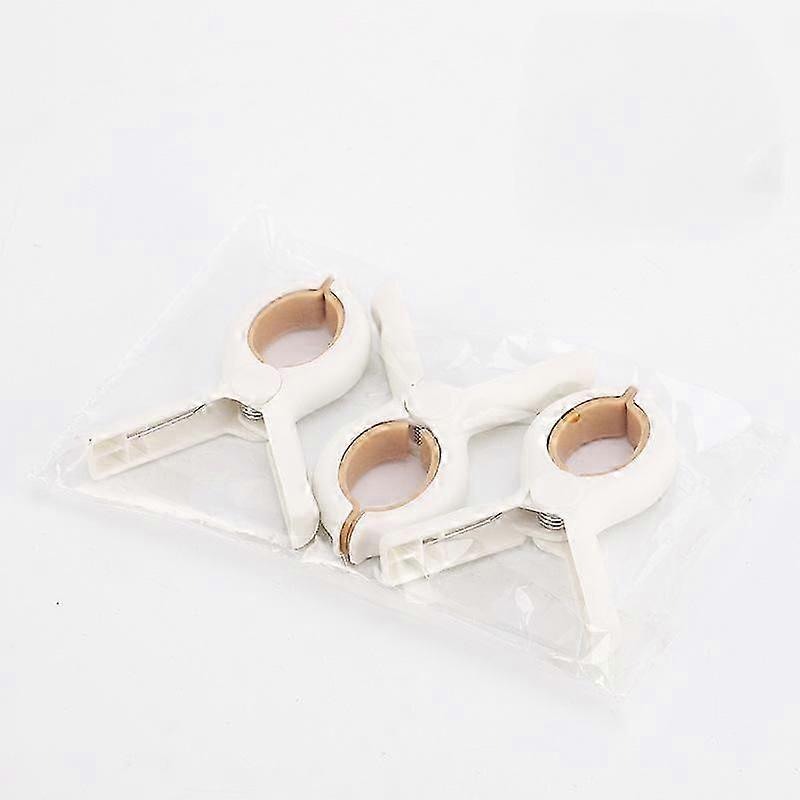 khaki small Open 5CM Plastic Clothes Pins, Heavy Duty Laundry Clothes Pins with Spring, Air Dry Clothes Pins Set (3 Pack)-60swer