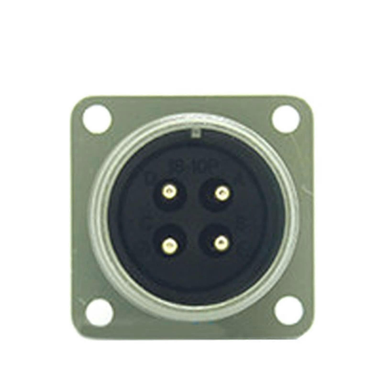 MS3108A14S2S/P 1 Set 4Pin Aviation Plug Elbow Connector MS3102A MS5015 Series Silver