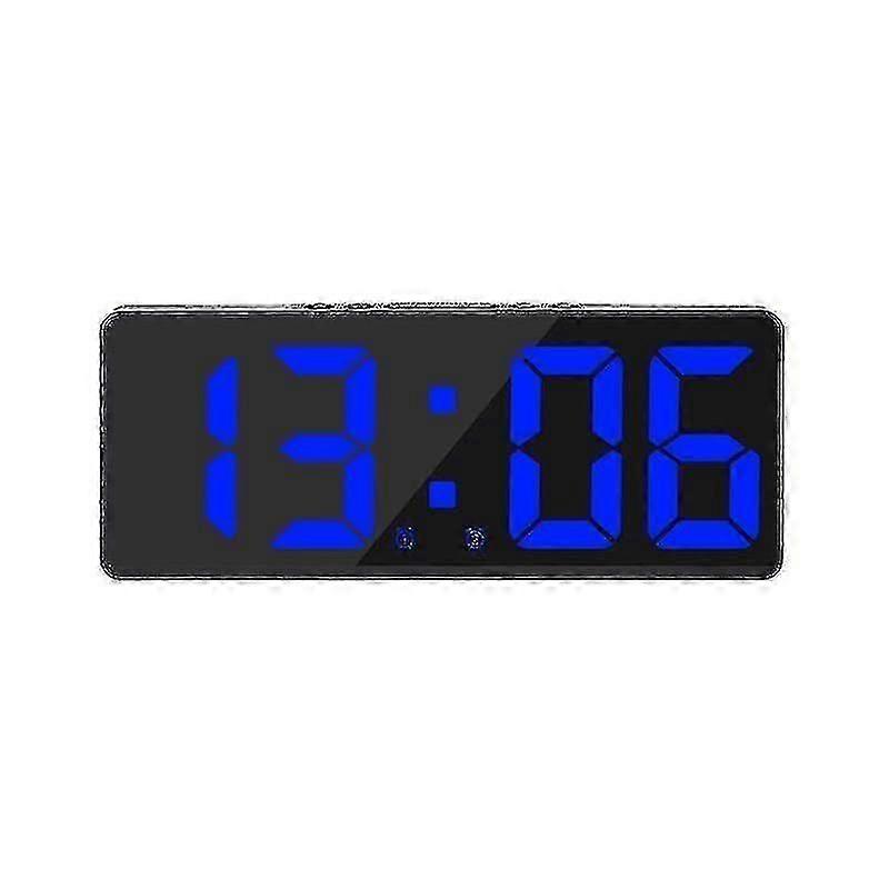Smart Large Digital Wall Clock App Control Time/date/&sound Activate & Countdown Function Stepless Brightness & Volume Alarm With Snooze Functio