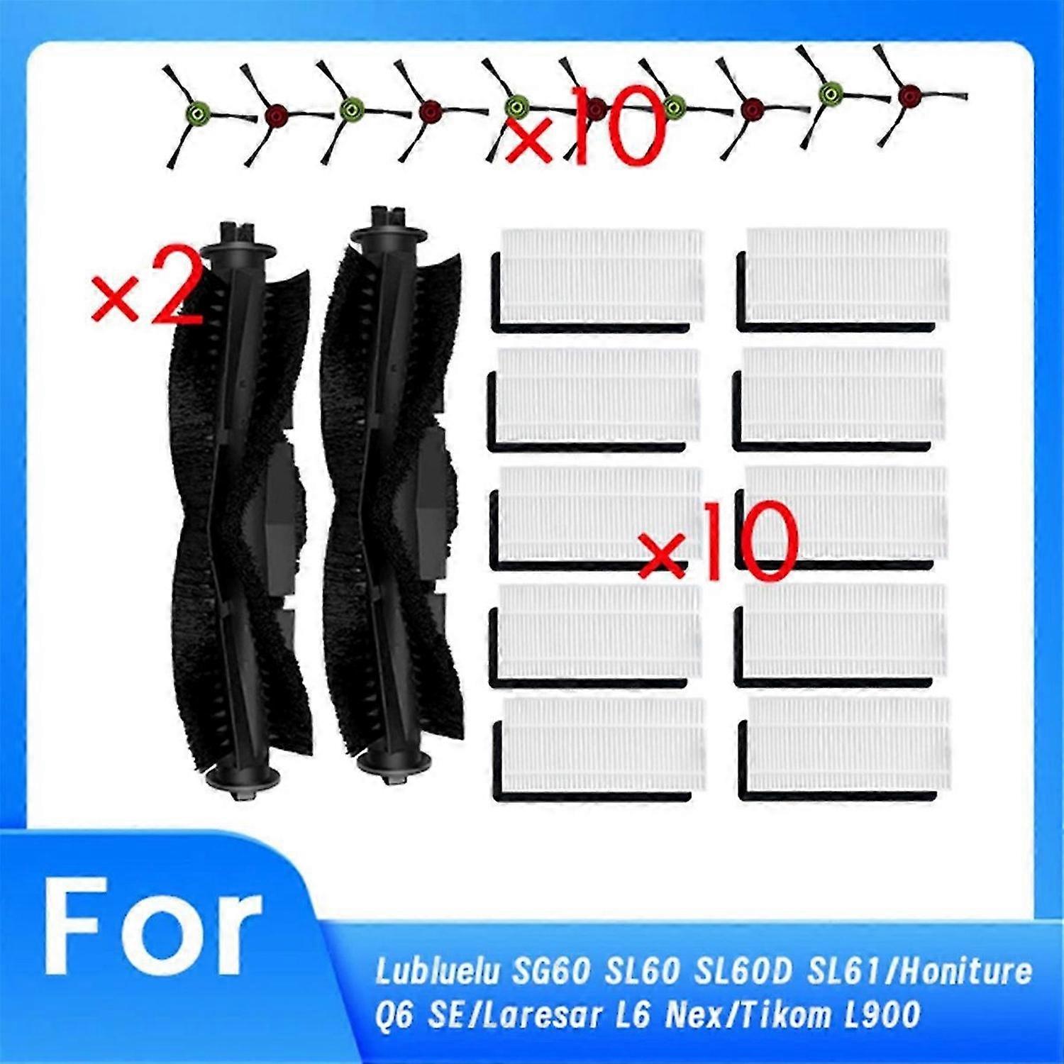22 Pcs for SG60 SL60 SL60D SL61/ Q6 SE/ L900 Sweeping Robot Cleaner Parts Replacement