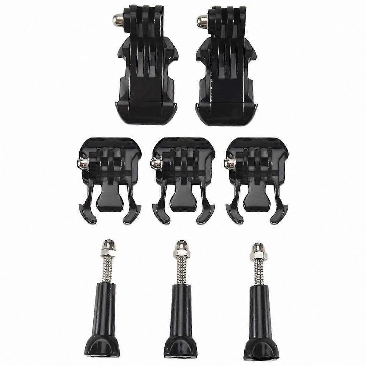 Action Camera Accessory Kit, Buckle Clip Mount, Quick Release J-Hook for Vertical Surface Mounting