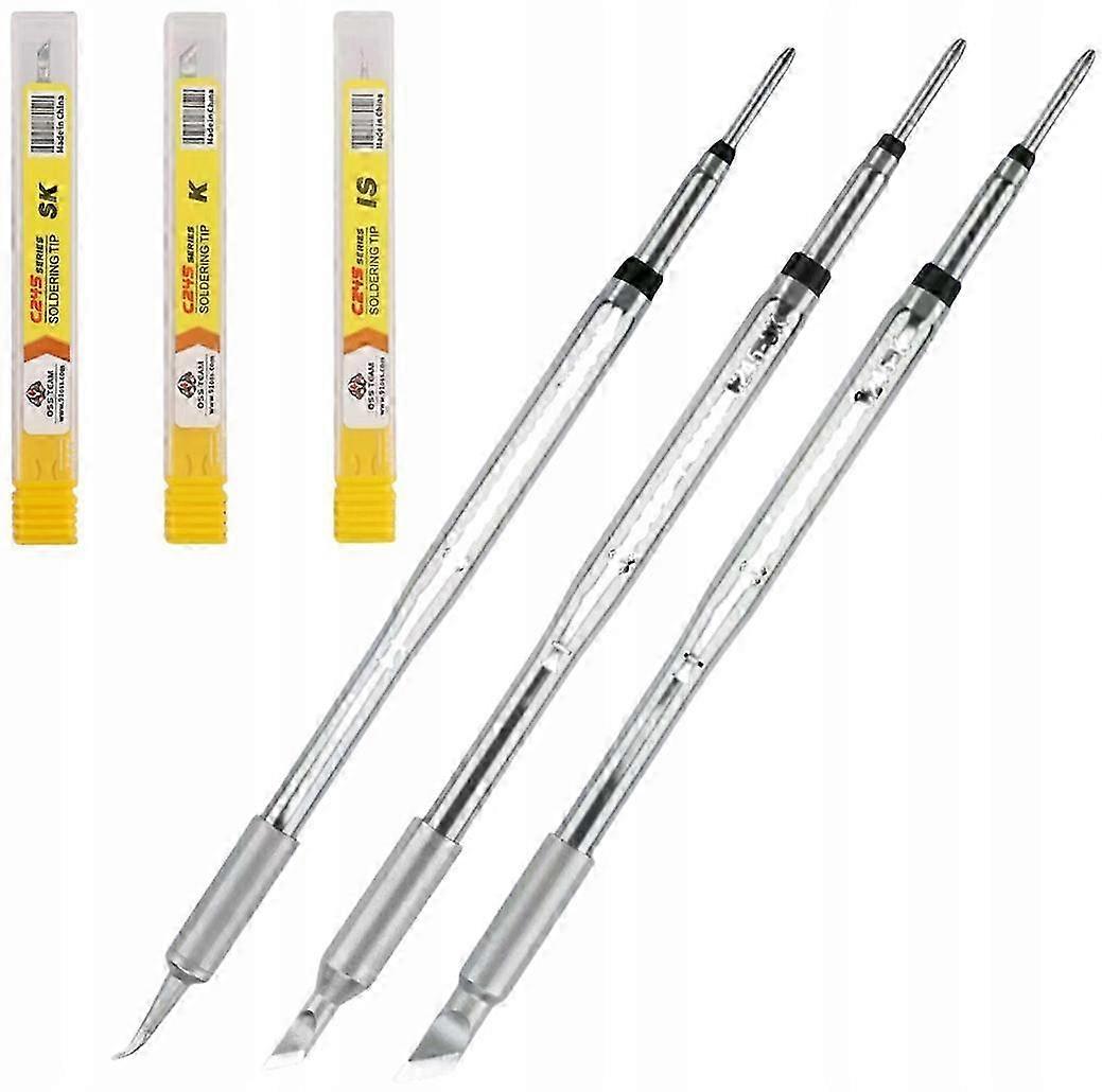 Set Of 3 Grotto Tips With Heater For Soldering Iron T245 From Oss Team 2025