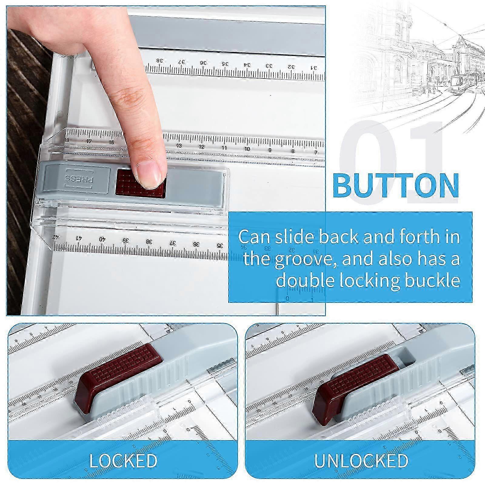 A3 Drawing Board Multi-Function Metric Drafting Table with Parallel ...