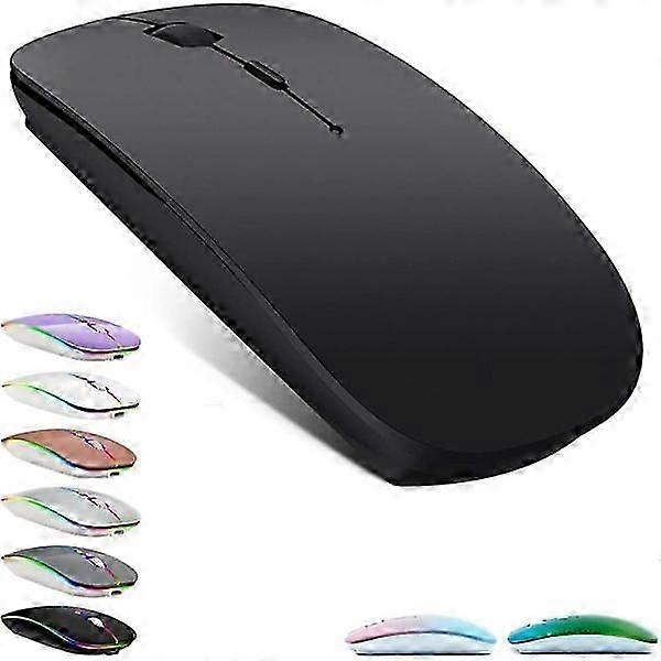 Rechargeable Bluetooth mouse for MacBook, wireless mouse, black