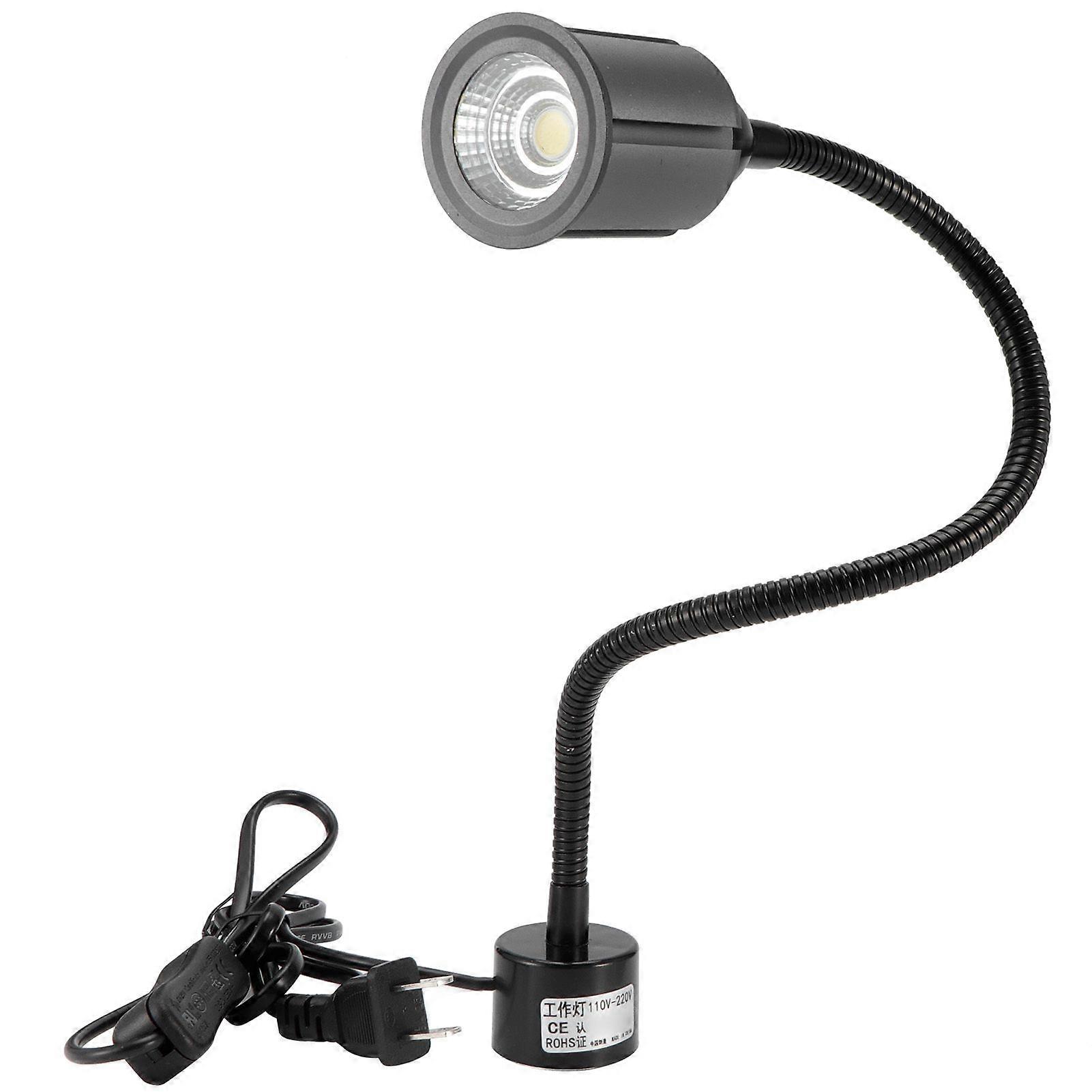 LED Work Lamp with Magnetic Base Adjustable Gooseneck CNC Machine Lathe Light 110 12W