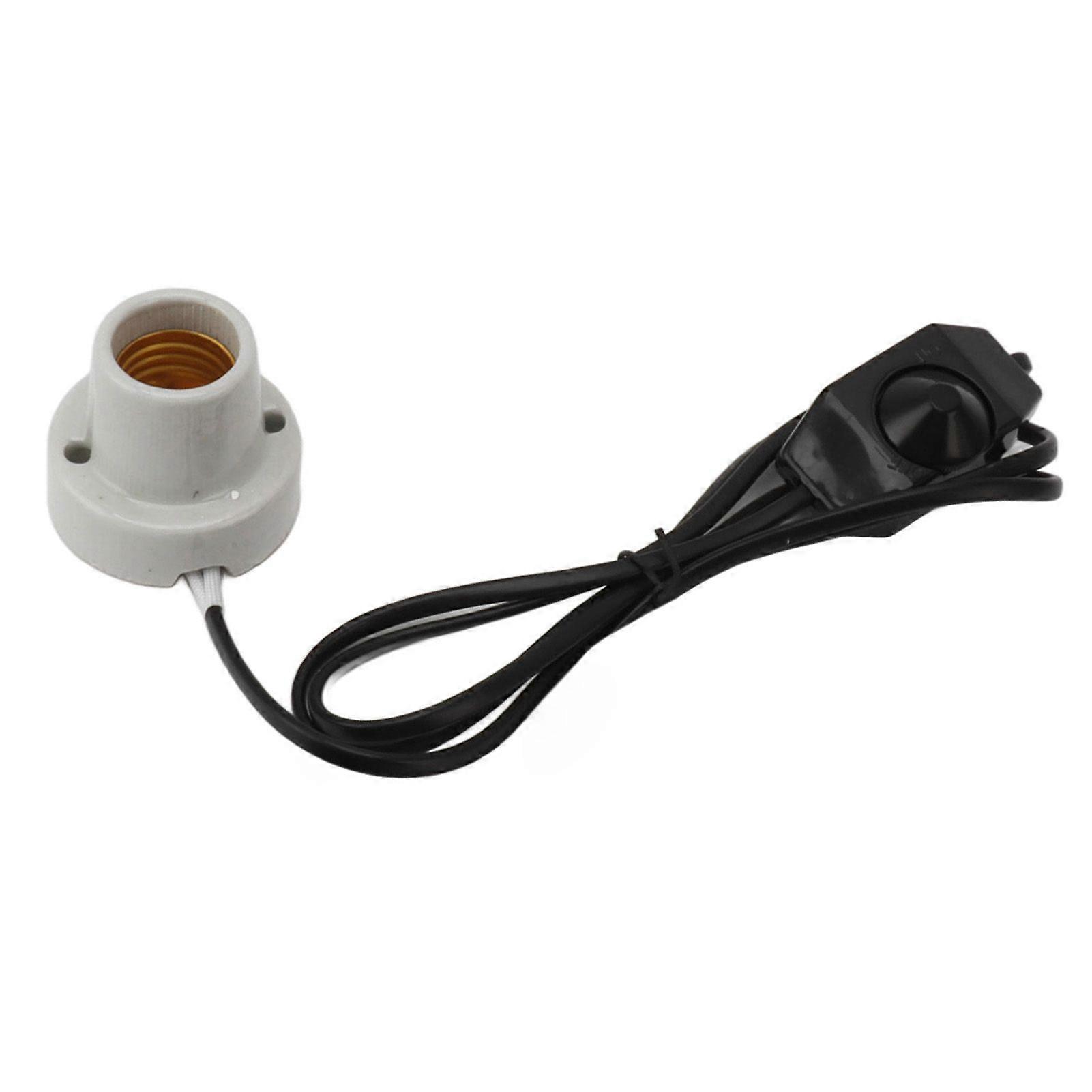 Reptile Ceramic Heat Lamp Holder Professional E27 Socket Reptile Heat Light Fixture Holder for Lizard Turtle Tortoise US Plug 120V