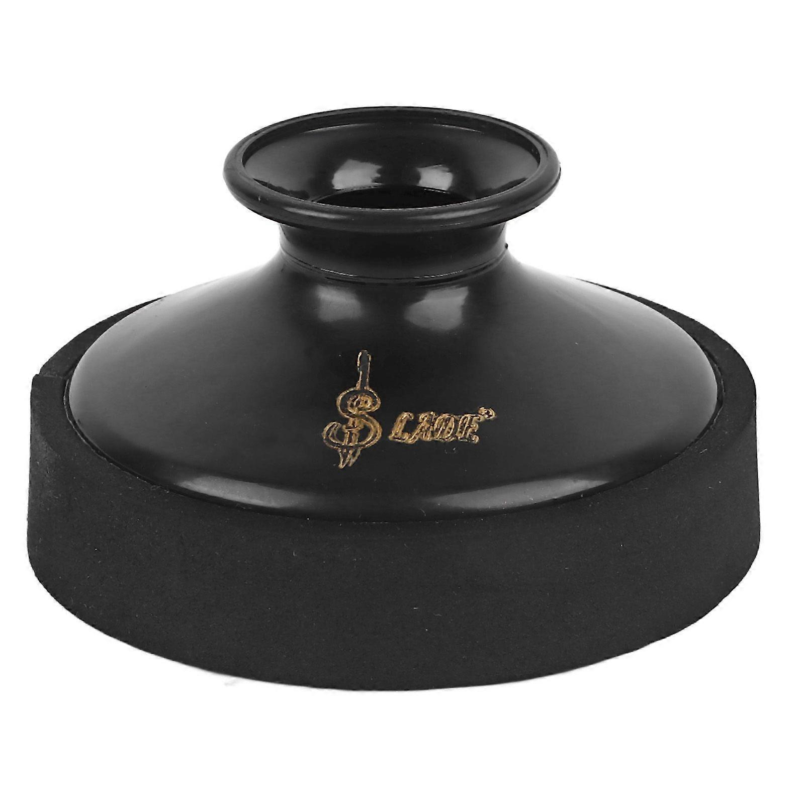 Alto Saxophone Mute Circular Silencer ABS Plastic Sax Sound Dampener for Beginner Playing Practice Black